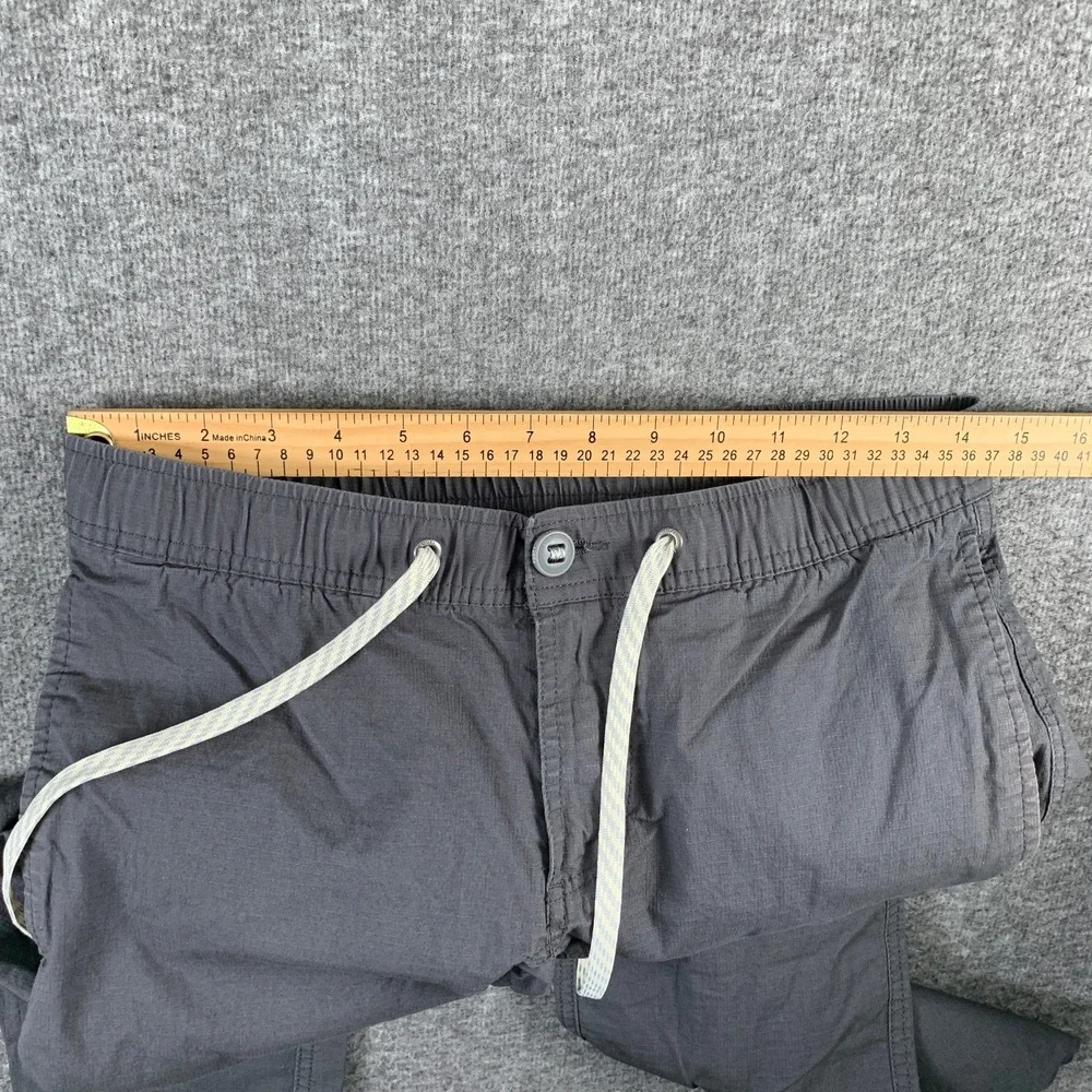 Vuori Ripstop Climber Pants Men Small Gray Drawstring Modern Trousers 32' Inseam